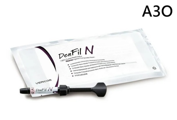 ДенФил/DenFil N (А3О) - наногибридный светоотверждаемый материал (4г), Vericom / Корея