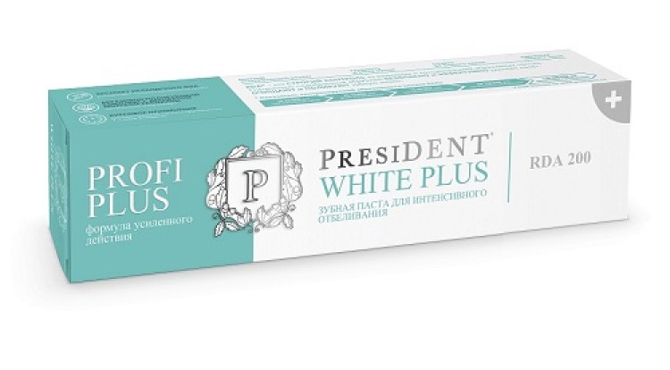 PRESIDENT PROFI PLUS White Plus - зубная паста (30мл), PRESIDENT DENTAL / Германия