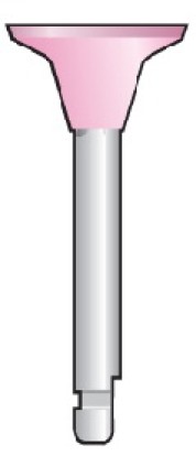 Резинка полировочная Kenda ДИСК розовый (ультрамелкая зернистость) для углового наконечника (1шт), Kenda / Швейцария