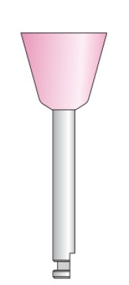 Резинка полировочная Kenda ЧАША ШИРОКАЯ розовый (ультрамелкая зернистость) для углового наконечника (1шт), Kenda / Швейцария