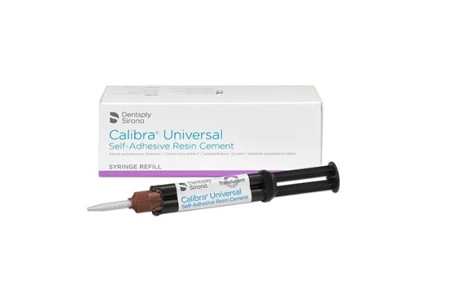 Calibra Universal (Translucent) / Калибра Юниверсал - цемент двойного отверждения, для постоянной фиксации (2*4.5г + 20насадок), Dentsply / Германия